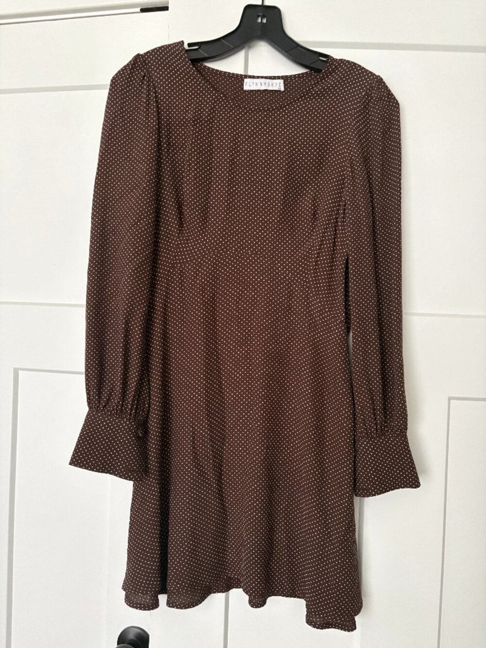Flynn Skye Chocolate Brown Polka Dot Dress